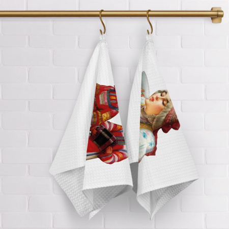 Набор полотенец вафельных Вечерняя Русь "Федоскино" 40х70